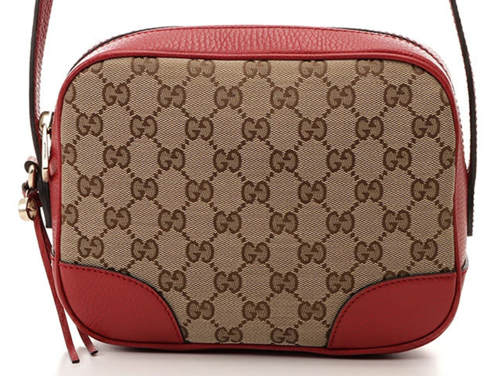 Gucci GG Hobo bag Beige Cream red canvas leather